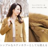 カシミヤ コート レディース ファー 襟付き フォックス カシミヤ100％ 着丈95cm ロング 秋 冬 キャメル ブラック 7号 9号 11号 13号 カシミヤコート フォーマル 大きい 20代 30代 40代 50代 アウター ギフト プレゼント 6F (6009r)
