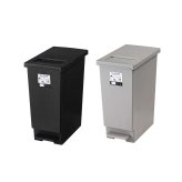 ゴミ箱 トラッシュカン 45L 東谷 LFS-861  蓋付き ダストボックス ペダル式 プッシュ式 2WAY開閉 スリム 大容量 分別 ごみ箱 キッチン リビング おむつ ペット 犬 猫 子供 ニオイ対策 石目調 おしゃれ 北欧 韓国インテリア ブラック グレー シンプル インテリア 新生活 引っ越し