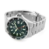 オリエント スポーツ マコ GMT 自動巻き 腕時計 ブランド メンズ ORIENT SPORTS RN-BC0002E アナログ ブルーグリーン