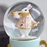 ミニ スノードーム ワンダーラビット ティーカップ 選べる カラー ティーカップ ラビット アンティーク調  不思議の国のアリス アリスウサギ うさぎ
