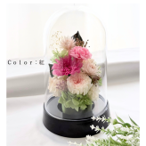 プリザーブドフラワー仏花 ～凜華（りんか）～ドーム型 輪菊 お彼岸 お盆 お仏壇 お悔み 命日 法要 新盆 初盆 法事 ドーム型 枯れない花 供養 ギフト