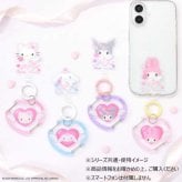 シナモロール マルチリングプラス クリアカラビナ付き スマホリング 落下防止 ストラップホルダー スマホケース 挟むだけ キャラクター グッズ サンリオ SANG-542CN サンリオ正規ライセンス品