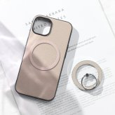 iphone17 ケース レザー リング付き iphone17Pro iphoneAir iphone17ProMAX 本革 マグセーフ対応 magsafe対応 17 air 17pro 17promax アイフォン17 アイフォン17promax スマホリング リング ホルダー スタンド スリム 山羊革 17プロ エアー 17プロマックス ベージュ 送料無料