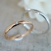 セミオーダー Lovers&Ring ペアリング 最高級 ダイヤモンド 付き 刻印対応 10金 or 18金 or プラチナ K10 K18 指輪 ペア リング お揃い レディース メンズ LSR0601DPK-WG ギフト 彼女 女性 彼氏 男性 妻 夫 プレゼント 指輪 誕生日 プレゼント 記念日  結婚指輪 マリッジリング 人気 ご褒美ジュエリー 彼女 ギフト バースデー
