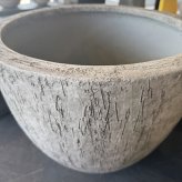 鉢カバー おしゃれ 大型 20号 17号 13号 丸 ラウンド 卵型 セメント 木目調 KONTON ケートス ベアルート ファイバーセメント 軽量 底穴なし 屋内 室内 S M L XL アイボリー ダークグレー 観葉植物 シンボルツリー 北欧 モダン ナチュラル インテリア