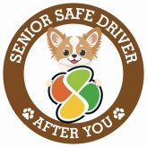カーサイン 高齢者マーク SENIOR SAFE DRIVER チワズー ステッカー シール 直径13cm 肉球 日本製 車