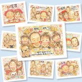 金婚式のギフトに、表情のやわらかさまで大切にした似顔絵です。相談しながら作れる、あたたかな似顔絵ギフトです。 似顔絵 贈り物 金婚式 名入れ ギフト プレゼント 手描き 金婚式 結婚記念日 銀婚式 大人数 おじいちゃん 祖母 家族 夫婦 おばあちゃん 名入れ 修正無料 下書き確認 サプライズ 似てる 一生もの そっくり 長寿 結婚記念日 50周年 親孝行 感謝 ブライダルギフト 喜ばれる 百寿祝い