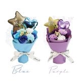 バルーンフラワー バルーンブーケ ソープフラワー スタンディング ブーケ 単品 そのまま飾れる 花束  スタンディングブーケ 誕生日 プレゼント 母親 女性 退職祝い おしゃれ かわいい ギフト シャボン フラワー 枯れない バラ カーネーション 造花 卒業式 記念日 お祝い≪ Balloon Bloom ≫【※名入れ不可】 翌営業日出荷
