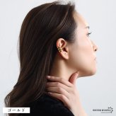 ステンレス ぷっくり 3連イヤーカフ メタルイヤーカフ シンプル ライン 重ね付け風 ゴールド 18KGP ミックス 片耳1点 可愛い プチプラ 耳の穴不要 痛くない レディース 女性 金属アレルギー対応フェイクピアス ノンホール イヤリング