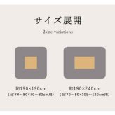 こたつ布団 正方形 シンプル 幾何柄 掛け単品 約190×190cm