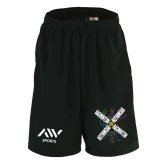 バドミントン ハーフパンツ ドライ メンズ ウェア レディース ジュニア 練習着 短パン 速乾 スポーツ 名入れ おしゃれ 半スボン 文字入れ無料 「ネオンスタイルのクロスBADMINTON」 アートワークスコウベ 【送料無料】