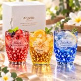 敬老の日 退職 名入れ ギフト SXX グラス 琉球風びいどろグラス フリーグラス 波雫 単品 ギフトBOX入り / プレゼント ギフト 退職 記念 誕生日 還暦 古希 喜寿 傘寿 米寿 緑寿 早寿 長寿 祝い