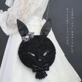 うさぎ スマホショルダー スマホポシェット かわいい ミニバッグ コンパクト 斜めがけ ブラック ベージュ