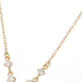ネックレス レディース K18 18金 イエローゴールド ダイヤモンド 0.2ct ペンダント Amelie Monchouchou アメリ モンシュシュ 5石 華奢 シンプル 大人可愛い ジュエリー ギフト アクセサリー