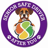 カーサイン 高齢者マーク SENIOR SAFE DRIVER ボクサー マグネット 強力 直径13cm 肉球 日本製 車 ステッカー