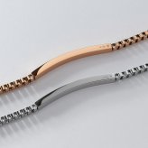 ペアブレスレット つけっぱなし 刻印 ステンレス 金属アレルギー ブランド 大人 ダイヤモンド シンプル IDプレート ボックスチェーン 金アレ サージカルステンレス 2本セット クリスマス 誕生日 記念日 プレゼント テラグラティア Terra-gratia PairBracelet【lstb015pair】
