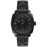 フォッシル FOSSIL 腕時計 メンズ MACHINE デイト アナログ ブラック ステンレススチールウォッチ FS6186【2026 新作】