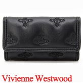 ヴィヴィアンウエストウッド キーケース キーホルダー レディース メンズ 男女兼用 キーリング Vivienne Westwood ヴィヴィアン マルチオーブ型押し ブラック VW4298 (5115003RW-S002K-N201) 【2026年秋冬モデル】 【ラッピング無料 誕生日 お祝い プレゼント ギフト 贈り物】