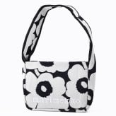 マリメッコ marimekko ショルダーバッグ ニットバッグ Unikko ウニッコ レディース ブラック 94141 094141 911 北欧雑貨 北欧デザイン 送別会 誕生日 お中元 結婚祝い 結婚式 高級 父の日 母の日 ホワイトデー