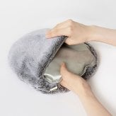 あったか 湯たんぽ ヌクヌク グレー nuku2 蓄熱式 エコ 湯たんぽ かわいい湯たんぽ 冬ギフト