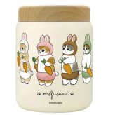もふさんど モフサンド mofusand ステンレス スープポット 400ml 53-2156 53-2157 53-2158 スープジャー サメにゃん うさにゃん ホットケーキにゃん お弁当 保温 保冷 木目蓋 真空二重構造 コンパクト かわいい ランチ 通勤 通学 サメにゃん