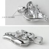 ハワイアンジュエリー ネックレス ハワイアンジュエリー プルメリア シルバー ネックレス オープンハート シルバー925 ロジウムコーティング ギフトラッピング可能 チェーン長さ選べる 彼女 妻 女性 レディース 誕生日 プレゼント ハロウィン 【品番：CG-SP86918】