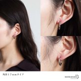 ステンレス 定番 フープピアス 不規則 カット シンプルピアス ゴールド シルバー 幅2.5mm 4サイズ プチプラ メタル 小さめ 細身 幾何学模様 セカンド キラキラ 両耳2点 レディース 女性 イヤリング 金属アレルギー対応