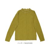 mitis Tシャツ ミティス 通販 配色メローロンT カットソー プルオーバー レディース プチハイネックTシャツ 夏 春夏 春秋 長袖 シンプル カジュアル メロートップス おしゃれ 女性 大人 オシャレ かわいい トップス レディースファッション