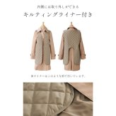 トレンチコート ロング丈 ライナー付き 100cm丈 レディース 撥水加工 春コート フォーマルコート アウター ロングコート ライトアウター 入学式 入園式 卒入学 通勤 通学 大きいサイズ ベージュ ネイビー 卒業式 卒園式 ギフト プレゼント 6F (2261r)