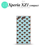 【SO02K】【スマホケース/スマホカバー】【エクスペリア XZ1】SO02K スマホケース Xperia XZ1 Compact SO-02K カバー エクスペリア XZ1 ハート（B） 青 nk-so02k-172【メール便送料無料】