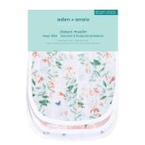 ビブ aden+anais essentials バタフライガーデン スナップビブ 3枚セット スタイ よだれかけ 大きめ 洗える コットン100% ダブルガーゼ3層構造 出産祝い 出産内祝い ベビーシャワー 女の子 プレゼント ギフト エイデンアンドアネイ