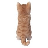 置物 猫 おねだり茶トラ猫 高さ23cm woobia ウービア リアル かわいい おしゃれ 玄関 インテリア オブジェ ガーデン 茶トラ おねだり ねこ ネコ 動物 アニマル 癒し 棚 北欧 プレゼント ギフト 新築祝い 猫好き