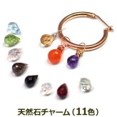 ピアス チャーム 天然石 オリジナル パーツ ステンレスピアス専用 フープピアス 着せ替え イメージチェンジ プレゼント