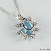 【完売致しました。】 ブラジル産 パライバトルマリン 0.438ct ダイヤモンド ネックレス ペンダント Pt900 850 プラチナ パライバネックレス プラチナネックレス レディース 一粒 シンプル 可愛い グリーン パライバ  Drops