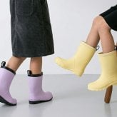 レインブーツ キッズ ジュニア 長靴 子ども用 雨靴 レインシューズ 歩きやすい 柔らかい 軽い 滑りにくい シンプル カラフル パレード 66601 Parade