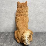 置物 お座りにっこり柴犬 大 グッズ 高さ52.5cm woobia ウービア 大きい 大型 おしゃれ ガーデン インテリア オブジェ 可愛い プレゼント 北欧 玄関 雑貨 動物 モダン 庭 ギフト 屋外 家 リアル 玄関先 ガーデンオーナメント ガーデニング 犬 いぬ 柴