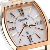 アウトレット セイコー ルキア 2024年春夏 電波ソーラー 腕時計 ブランド レディース SEIKO LUKIA SSVW230 アナログ ホワイト ピンクゴールド 白