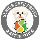 カーサイン 高齢者マーク SENIOR SAFE DRIVER マルーキー ステッカー シール 直径13cm 肉球 日本製 車