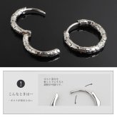 ステンレス 定番 フープピアス 不規則 カット シンプルピアス ゴールド シルバー 幅2.5mm 4サイズ プチプラ メタル 小さめ 細身 幾何学模様 セカンド キラキラ 両耳2点 レディース 女性 イヤリング 金属アレルギー対応