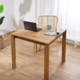 ダイニング家具 ダイニングテーブル 単品 80cm幅 木製 2人用 チーク無垢材 角型 コンパクト コーヒーテーブル 机 インテリア おしゃれ ナチュラル 天然木 北欧 カフェ 食卓 モダン