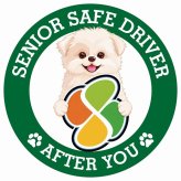 カーサイン 高齢者マーク SENIOR SAFE DRIVER シーポメ ステッカー シール 直径13cm 肉球 日本製 車