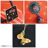 レジンクラブ レジンシール 彼岸花 赤 両面印刷 RC-LIL-101 極薄 封入素材 花 曼珠沙華 リアル ハンドメイド 手芸 アクセサリーパーツ デコレーション ジェルネイル