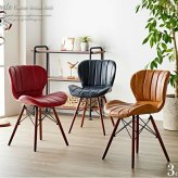 ダイニング家具 デスクチェア おしゃれ おすすめ 疲れにくい 北欧 デザインチェア ダイニングチェア オフィスチェア ダイニング チェア レザー 合皮 リビング 椅子 イス テレワーク 木製 無垢材 天然木 レトロ ヴィンテージ