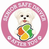 カーサイン 高齢者マーク SENIOR SAFE DRIVER マルーキー ステッカー シール 直径13cm 肉球 日本製 車