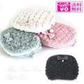  LUICE　ローズレース シエル型ポーチ 03AMR　(bg)　メール便送料無料　薔薇　ルイス　　＝