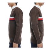 トミーヒルフィガー ゴルフ メンズ シグネチャーストライプ クルーネックセーター TOMMY HILFIGER GOLF THMA473 秋冬モデル お誕生日祝い お祝い 記念品 お父さん 父の日 彼氏 男性 30代 40代 50代 60代  還暦祝い 敬老の日 人気プレゼント プレゼント