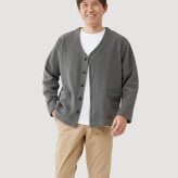 カーディガン メンズ 秋冬 通販 メンズカーディガン Vネックカーディガン 長袖カーディガン フリースジャケット 軽量 軽い ポケット付き 暖かい 60代70代80代 ルームウェア男性 ゆったり前開き 羽織り シニア 秋冬保温 紳士服 フリースカーディガン