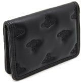 ヴィヴィアンウエストウッド カードケース カードホルダー レディース メンズ 男女兼用 パスケース Vivienne Westwood ヴィヴィアン マルチオーブ型押し ブラック VW4300 (54020012W-S002K-N201) 【2026年秋冬モデル】 【ラッピング無料 誕生日 お祝い プレゼント ギフト 贈り物】