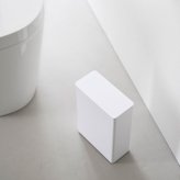 山崎実業 トイレポット タワー 奥行きスリム 公式 tower 10985 10986 ホワイト ブラック ゴミ箱 蓋付き ダストボックス おしゃれ 省スペース 袋が見えない ごみ箱 サニタリーボックス 小さめ コンパクト キッチン ミニ ふた付き フタ付 掃除 汚物入れ シンプル 白 黒 正規品