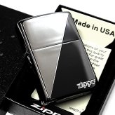 ZIPPO ライター かっこいい ブラック＆シルバー ジッポ ロゴ エッチング彫刻 銀差し ギフト 黒 銀 メンズ おしゃれ プレゼント